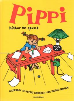 Book Astrid Lindgren - Pippi Langstrumpf Långstrump - hittar en spunk - SWEDISH